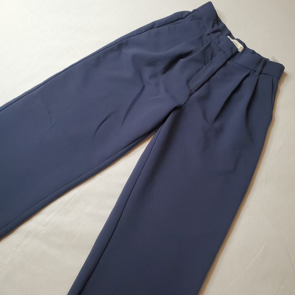 Abercrombie & Fitch Womens Size 25/0S Sloane Tailored Wide Leg Pant Blue